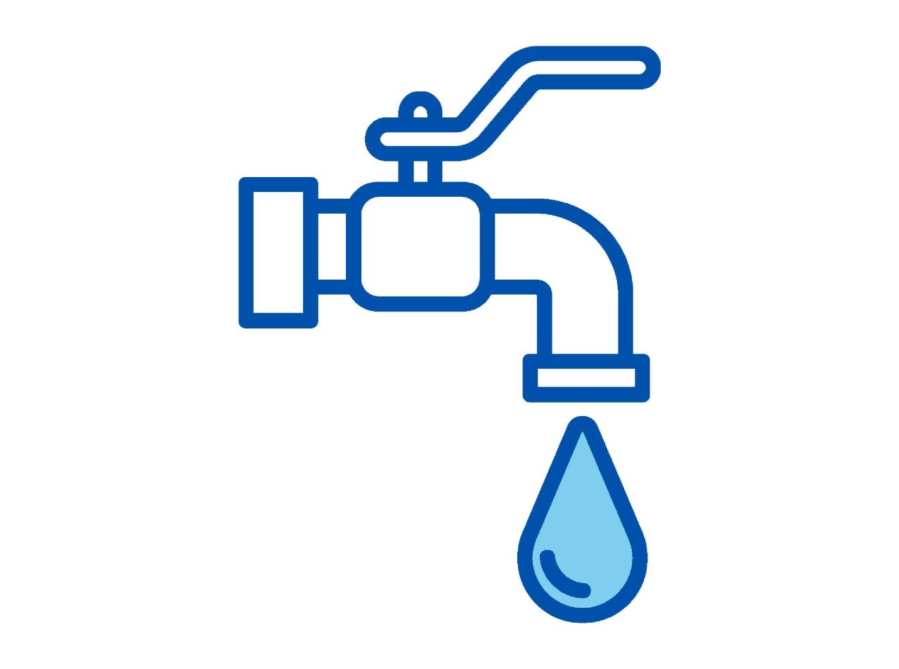 Water dripping from tap