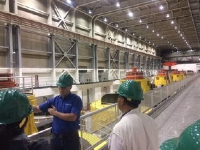 Touring Glen Canyon Dam. Turbine room. May 2017. Photo: Kirchhoff